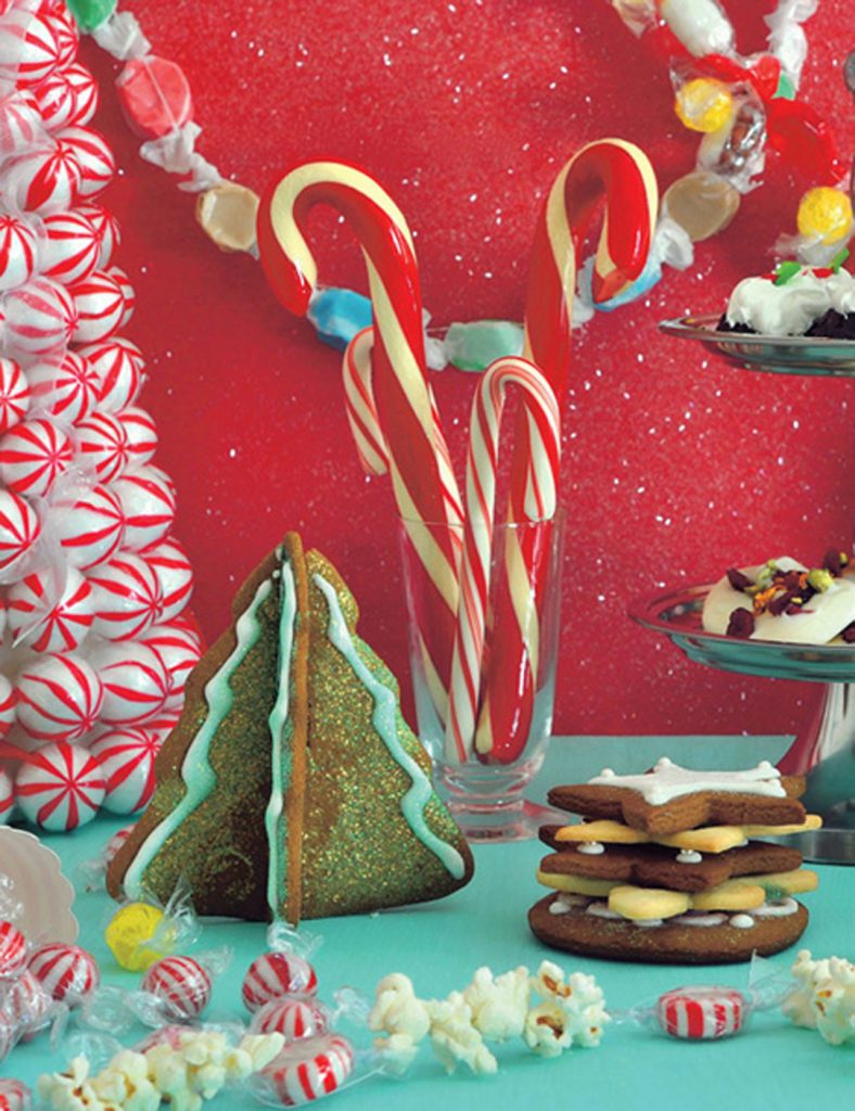 Sweet Christmas Homemade Peppermints, Sugar Cake, Chocolate