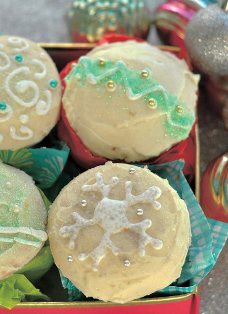 Sweet Christmas Homemade Peppermints, Sugar Cake, Chocolate
